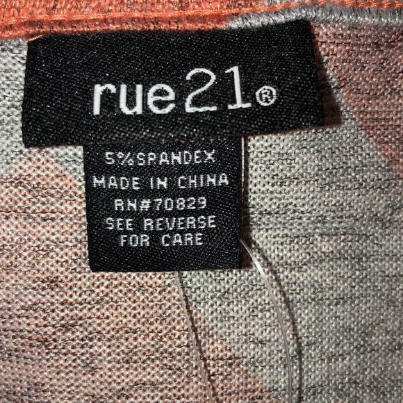 rue 21 Orange/Grey Dress. NWT. M - Picture 5 of 8